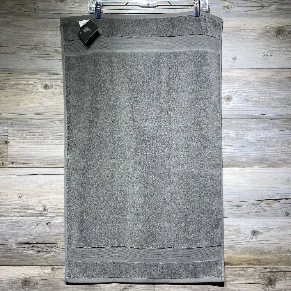 Restoration Hardware RH Bath Mat 800 Gram Ultra-Luxe Turkish Cotton Gray 19x31